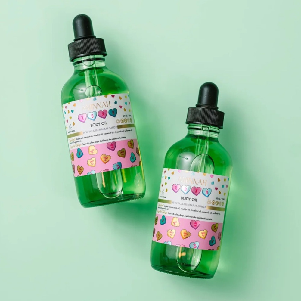 New AMINNAH Skincare “XOXO” Body Oil (1 Bottle) 4 FL OZ Unopened